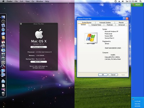 mac os x interface for windows xp